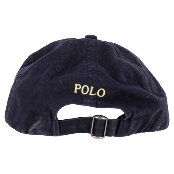 Polo Ralph Lauren Chino Baseball Cap in Navy Blue Cotton - Picture 3 of 3